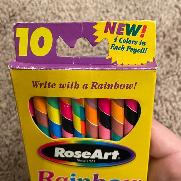 Vintage RoseArt Rainbow Colored Pencils - Picture 3 of 4